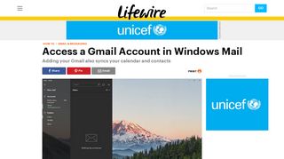 How to Access a Gmail Account in Windows Mail - Lifewire