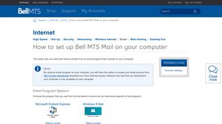 How to set up Bell MTS Mail on your computer | MTS