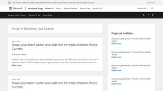 Windows Live Spaces Archives | Windows Experience Blog