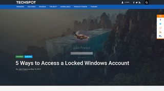 5 Ways to Access a Locked Windows Account - TechSpot
