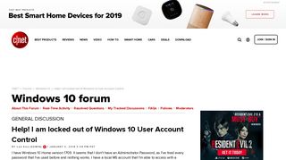 Help! I am locked out of Windows 10 User Account Control - Forums ...