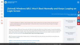 Windows 8/8.1 Stuck in Login Screen Loop: 3 Ways to Fix It s