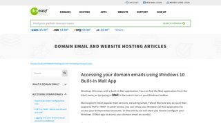 Accessing your domain emails using Windows 10 Built-in Mail App ...