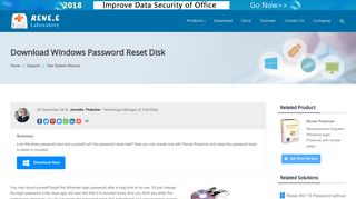 Download Windows Password Reset Disk - Rene.E Laboratory