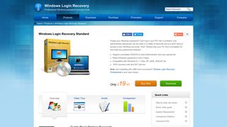 Windows Login Recovery Standard