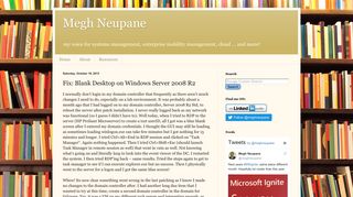 Megh Neupane: Fix: Blank Desktop on Windows Server 2008 R2