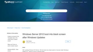 Windows Server 2012 boot into black screen after Windows Updates ...