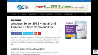 Windows Server 2012 - Install and Turn on GUI from the Command Line
