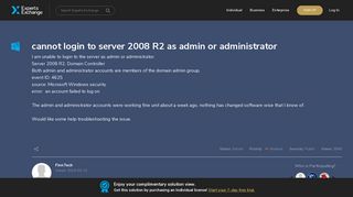 [SOLUTION] cannot login to server 2008 R2 as admin or administrator