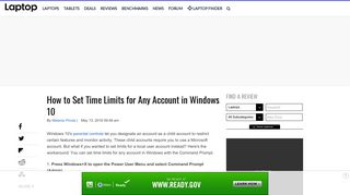 How to Set Time Limits for Any Account in Windows 10 - Laptop Mag