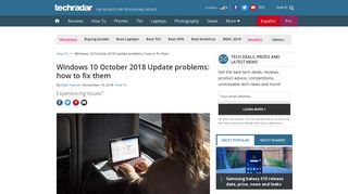 Windows 10 October 2018 Update problems and how to fix them ...