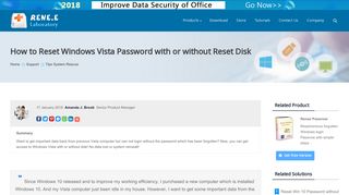 [Solved] How to Reset Windows Vista Password with or without Reset ...