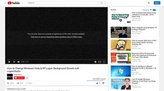 How to Change Windows Vista & XP Logon Background Screen ...