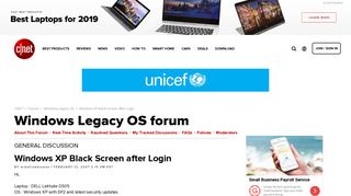 Windows XP Black Screen after Login - Forums - CNET