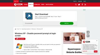Windows XP - Disable password prompt at login screen - Ccm.net
