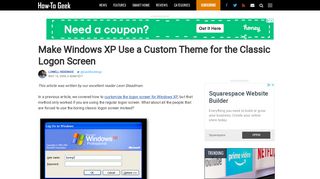 Make Windows XP Use a Custom Theme for the Classic Logon Screen