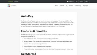 Auto Pay | Support | Windstream