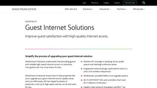 Guest Internet Services - Hospitality | Windstream Enterprise
