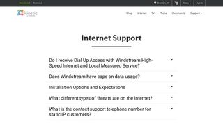 Internet | Support | Windstream