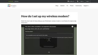 How do I set up my wireless modem? | Support | Windstream