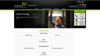 Windstream Domain Services | Admin Portals - Windstream Hosting