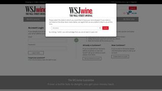 Account Login - WSJ Wine