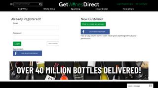 Login to your Get Wines Direct Account