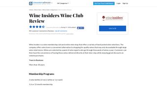 2019 Wine Insiders Reviews: Wine Clubs - ConsumersAdvocate.org
