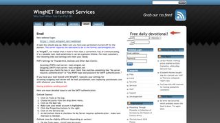 Email - WingNET Internet Services