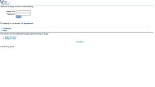 Wings Financial Credit Union | Login