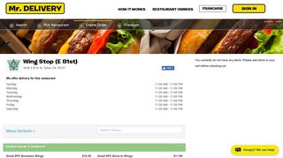 Currently closed Preorder Wing Stop (E 81st) French ... - Mr. Delivery