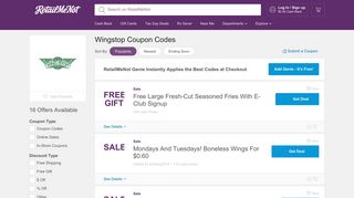 Wingstop Coupons: Get March 2019 Specials - RetailMeNot