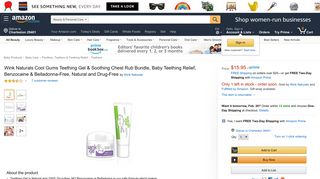 Amazon.com: Wink Naturals Cool Gums Teething Gel & Soothing ...
