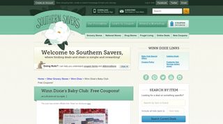 Winn Dixie's Baby Club: Free Coupons! :: Southern Savers