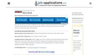 Winn-Dixie Application, Jobs & Careers Online - Job-Applications.com