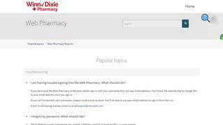 Web Pharmacy | Winn-Dixie