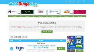 Mobile Bingo Sites - Get up to £400 in Free No Deposit Bonuses