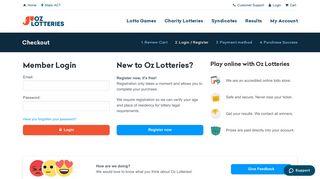 Member Login - Oz Lotteries