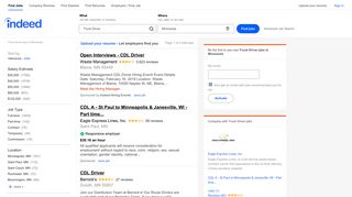 Truck Driver Jobs, Employment in Minnesota | Indeed.com