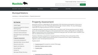 Province of Manitoba | mr - Property Assessment