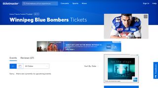 Winnipeg Blue Bombers Tickets | Single Game Tickets & Schedule ...