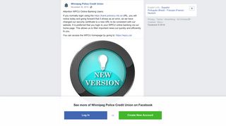 Attention WPCU Online Banking Users: If... - Winnipeg Police Credit ...