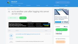 su to another user after logging into server as non root ...