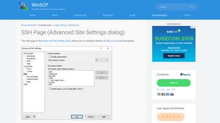 SSH Page (Advanced Site Settings dialog) :: WinSCP