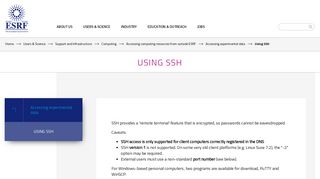 Using SSH - ESRF