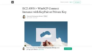 EC2 AWS > WinSCP Connect Instance with KeyPair or Private Key