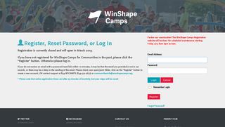 Register, Reset Password, or Log In