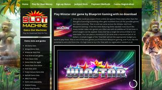 WInstar online casino slot game for free and real money