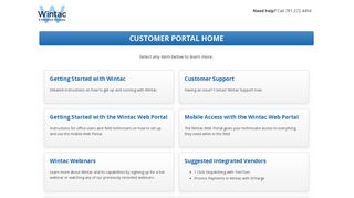 Customer Portal Home | The All-in-One Software for Service ... - Wintac