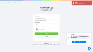 WinTeam.ca | Login page